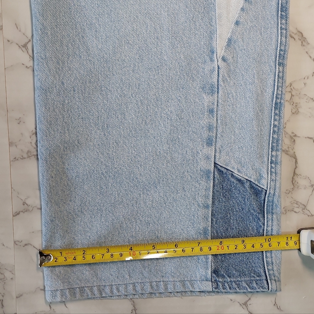 Pacsun High Rise Wide-leg Baggy Jeans With Patchwork Side Panels, Size 25 - Picture 12 of 12
